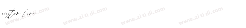 custom line字体转换